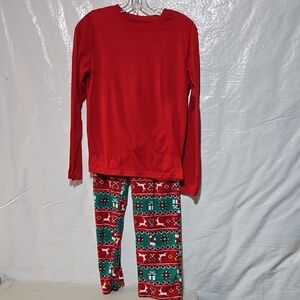 Festive Red and Green Kids Pajamas